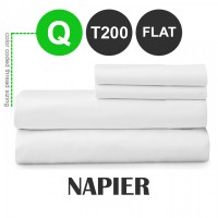 Napier T200 Flat Sheet Queen