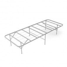 Value-Priced Shelter Foldable Steel Bed Frame - Pre-Assembled