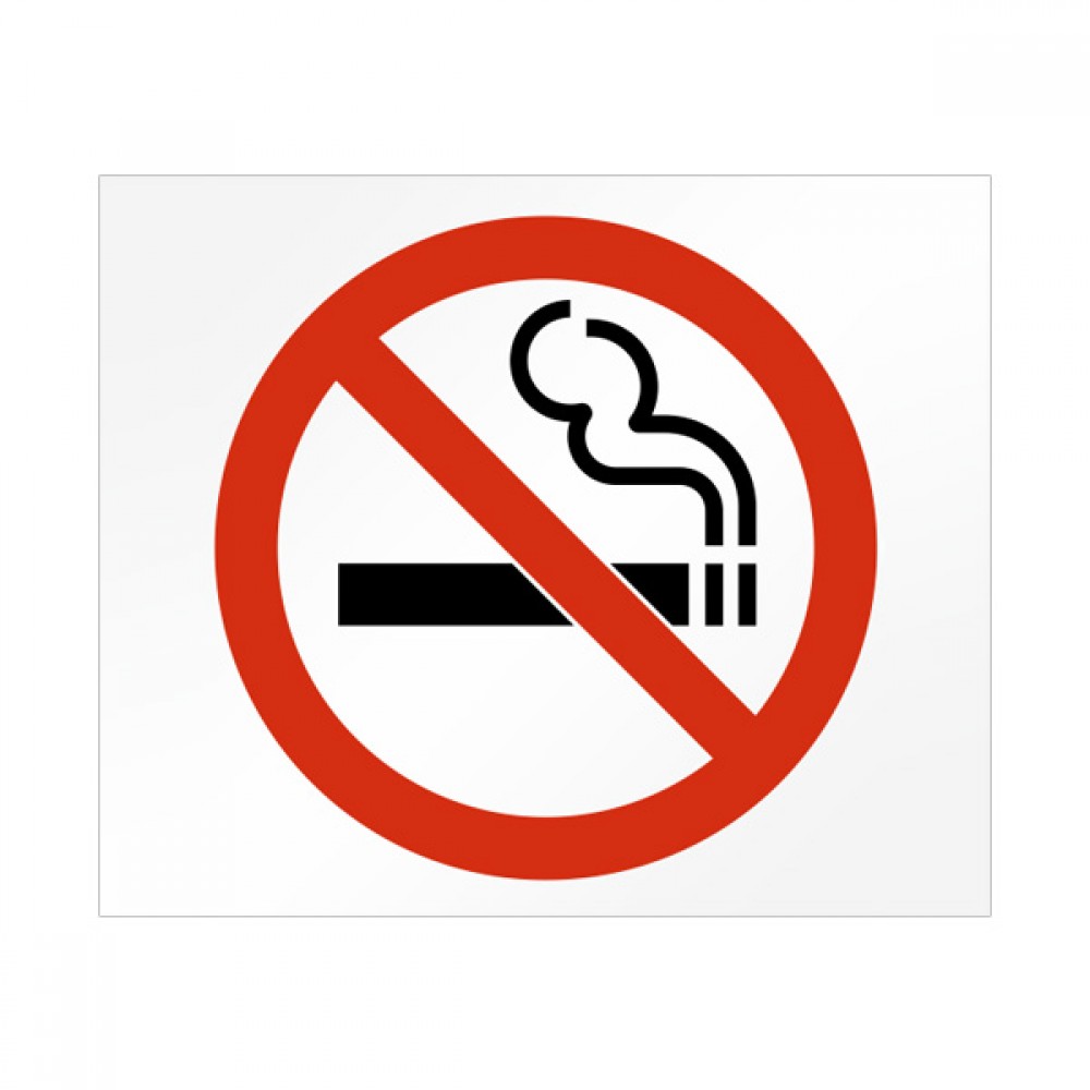 NO SMOKING STICKER 100 x 150mm *CHEAP* x4 
