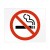 No Smoking Static Cling Glass Sign