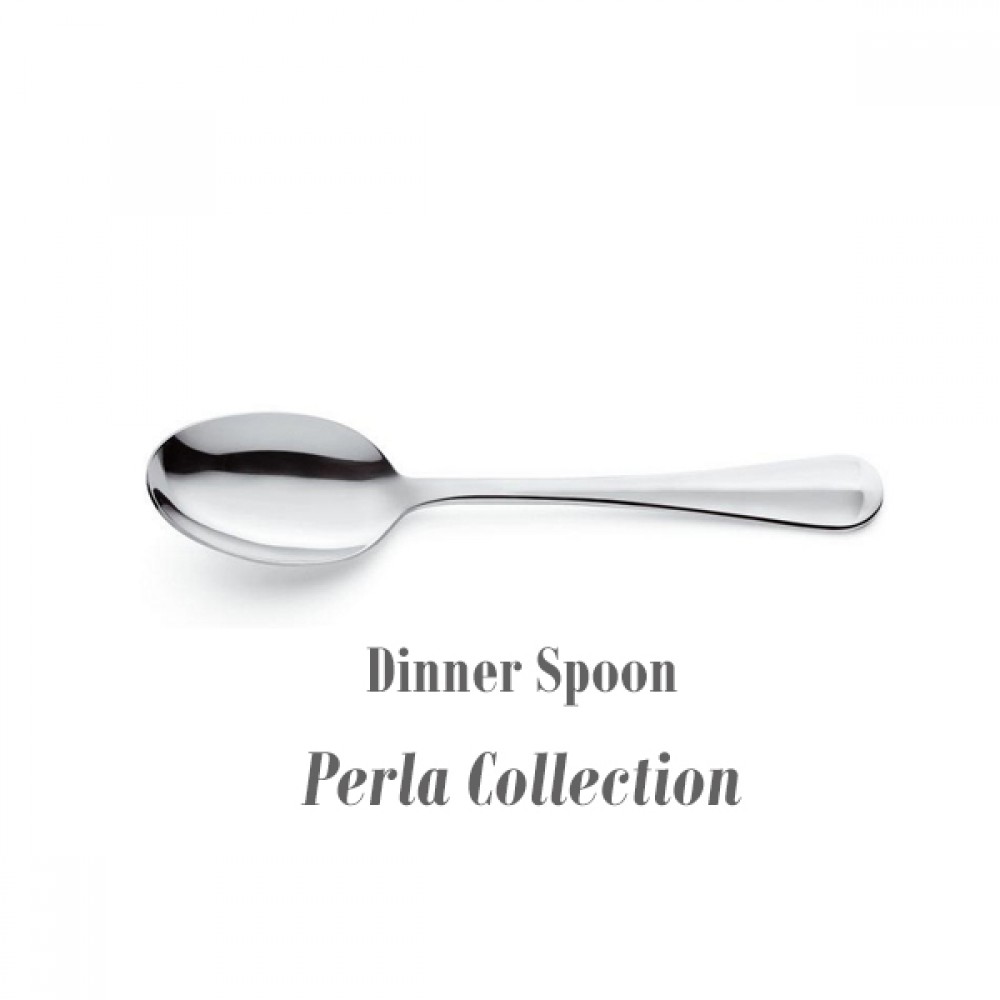Perla Dinner Spoons Cutlery Collection 18/10 Stainless Steel