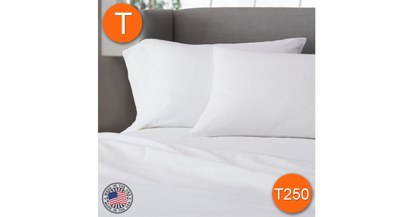Twin Flat Sheets Made In Usa T250 Hotel Bedding