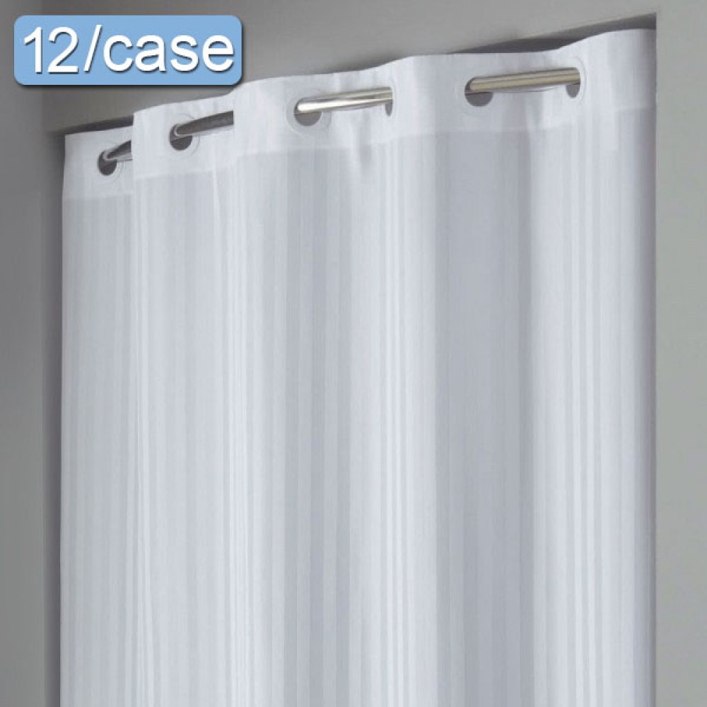 Ezee-Pzee Shower Curtains White Stripe 