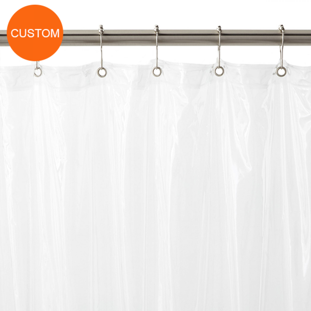Vinyl Custom Shower Curtains with Rust Proof Metal Grommets