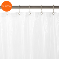 Vinyl Custom Shower Curtains with Rust Proof Metal Grommets