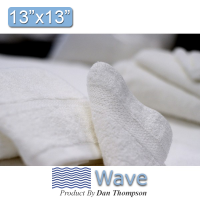 Wave Face Towels Dobby Border 13x13 inches