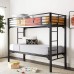 Military grade steel bunk bed with open or closed access to top bunk