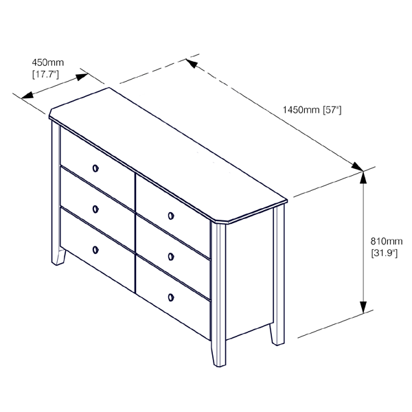 6 Drawer Dresser Zest Furniture, 6 Drawer Dresser Size