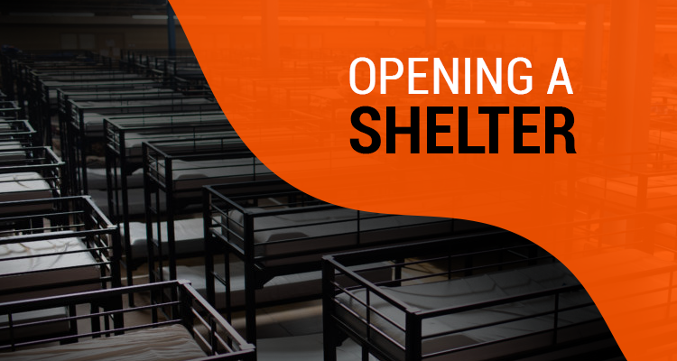 opening a shelter