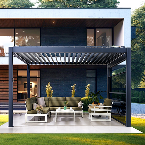 commercial pergolas for hotels