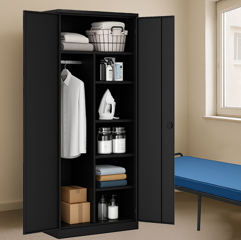 Metal Wardrobe - Double Door