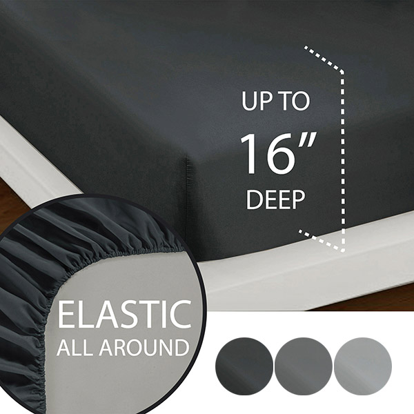 Solid Color Fitted Sheets