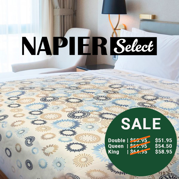 Hotel Top Sheet Napier Select Cirque Pattern