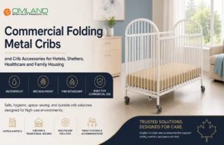 Commercial Folding Metal Cribs & Crib Accessories